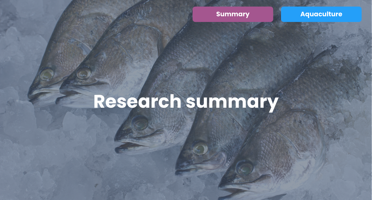 Acceptance of insect meal in aquaculture feeding: Trouts and seabass in Italy
