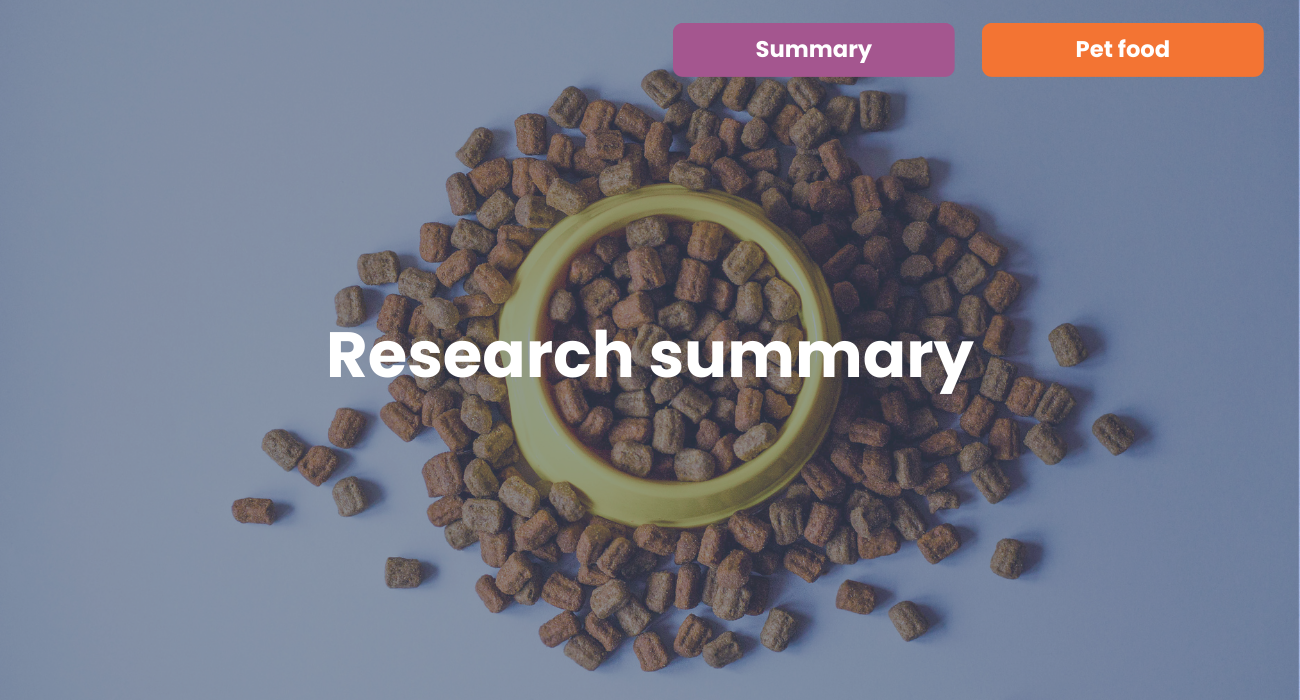 Understanding Pet Food Attribute Preferences of US Consumers