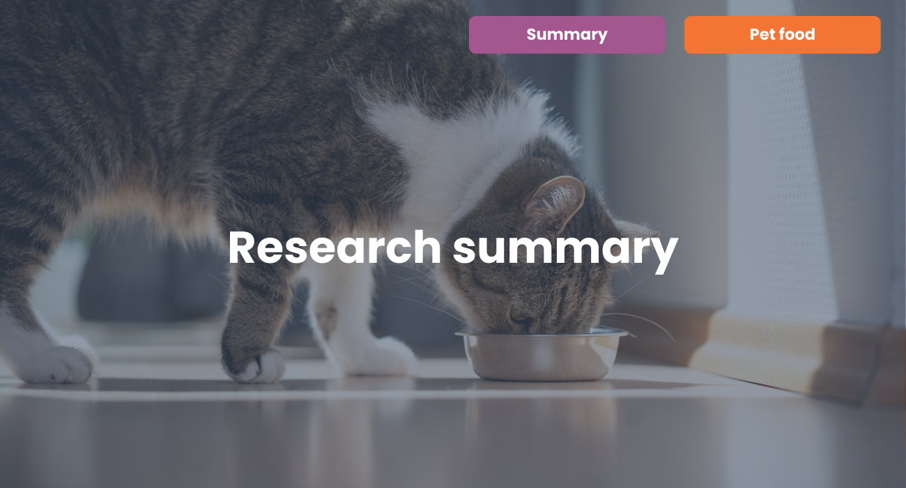 Profiling Italian cat and dog owners’ perceptions of pet food quality traits